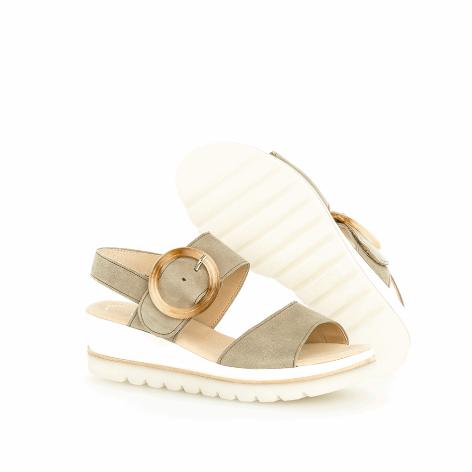 Sandale Compensée à Bride Cheville Gabor | Roseau Exclusif